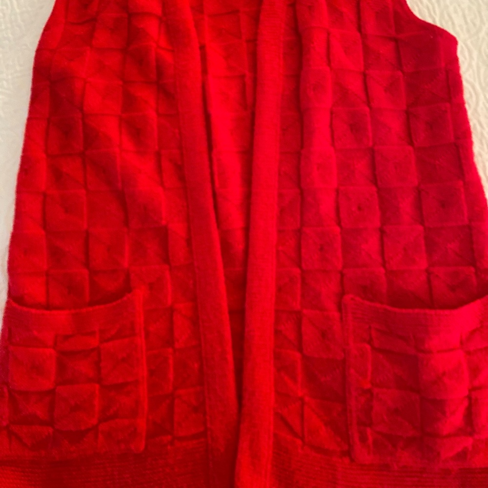 Vintage V-Neck Metal Button Sweater Vest main image 0